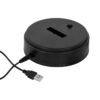 LEDTM® 71589 Επιτραπέζιο Φωτιστικό Πορτατίφ LED 3W 300lm 360° με Μπαταρίες (Δεν Περιλαμβάνονται) IP20 Θερμό Λευκό 3000K Μαύρο Πλαστικό - Μ40 x Π40 x Υ50cm - 2 Xρόνια Εγγύηση - Image 8