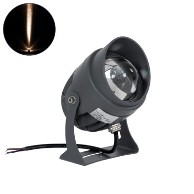 Alternative view of LEDTM® SPOTXENIA 90696 Αρχιτεκτονικό Σποτ Φωτισμου με Αντιθαμβωτική Γρίλια LED 16W 1680lm 3° DC 24V Αδιάβροχο IP65 Ultra Θερμό Λευκό 2200K Dimmable - Bridgelux COB Chip - Γκρι Ανθρακί Ματ - Μ9 x Π9 x Υ12cm - 3 Χρόνια Εγγύηση