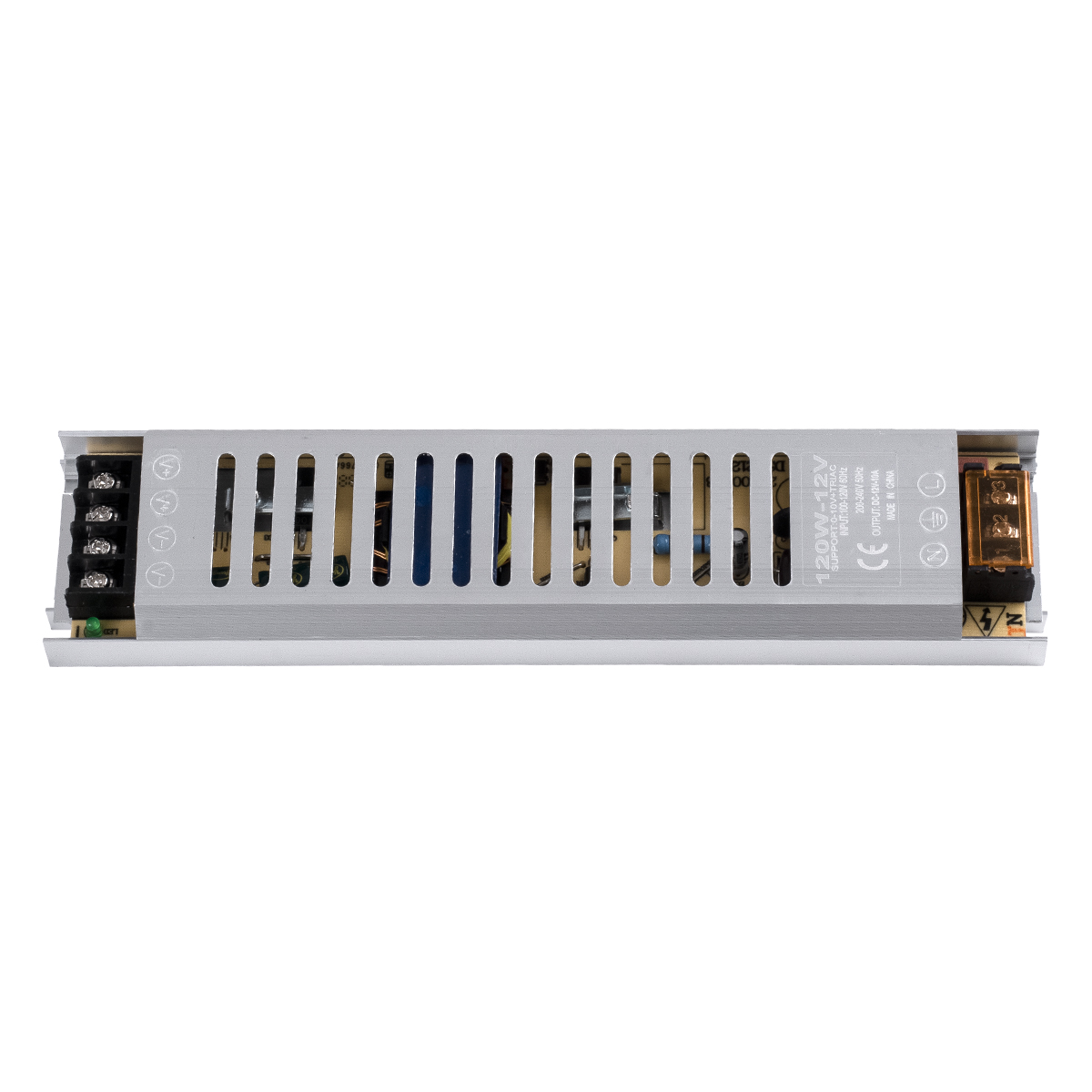 LEDTM® 73026 Μεταλλικό Τροφοδοτικό PELV Ultra Slim για Προϊόντα LED 120W 10A - AC 220-240V σε DC 12V - IP20 L22.5 x W5.4 x H2.1cm - 3 Χρόνια Εγγύηση - Image 3
