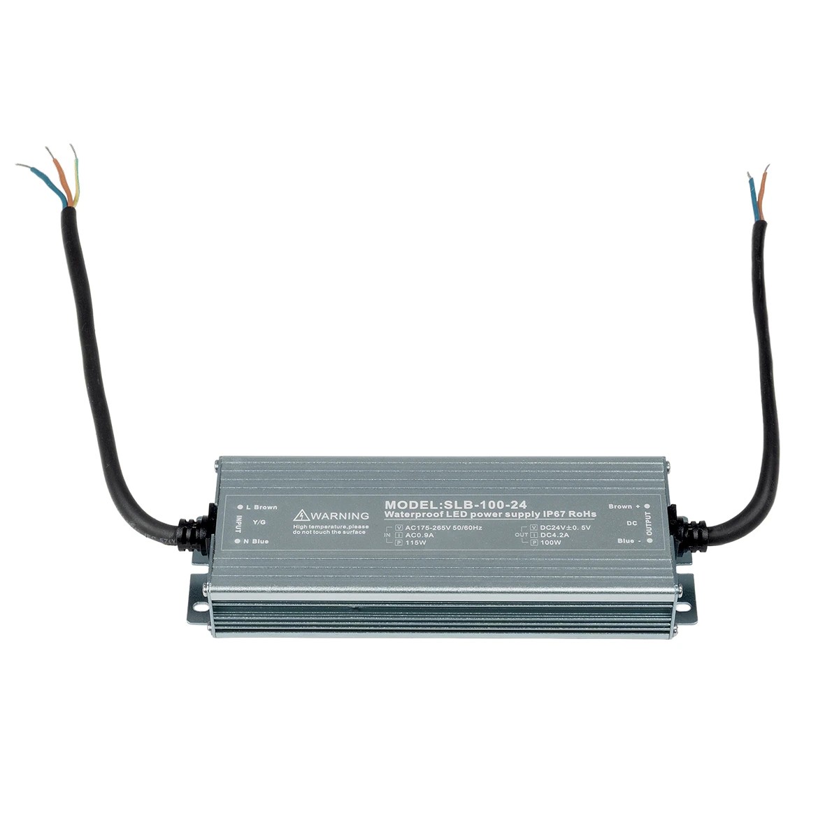 LEDTM® 73062 Μεταλλικό Τροφοδοτικό SELV για Προϊόντα LED 100W 4.3A - AC 220-240V σε DC 24V - Αδιάβροχο IP67 Μ23.5 x Π6 x Υ4cm - 3 Years Warranty - Image 4