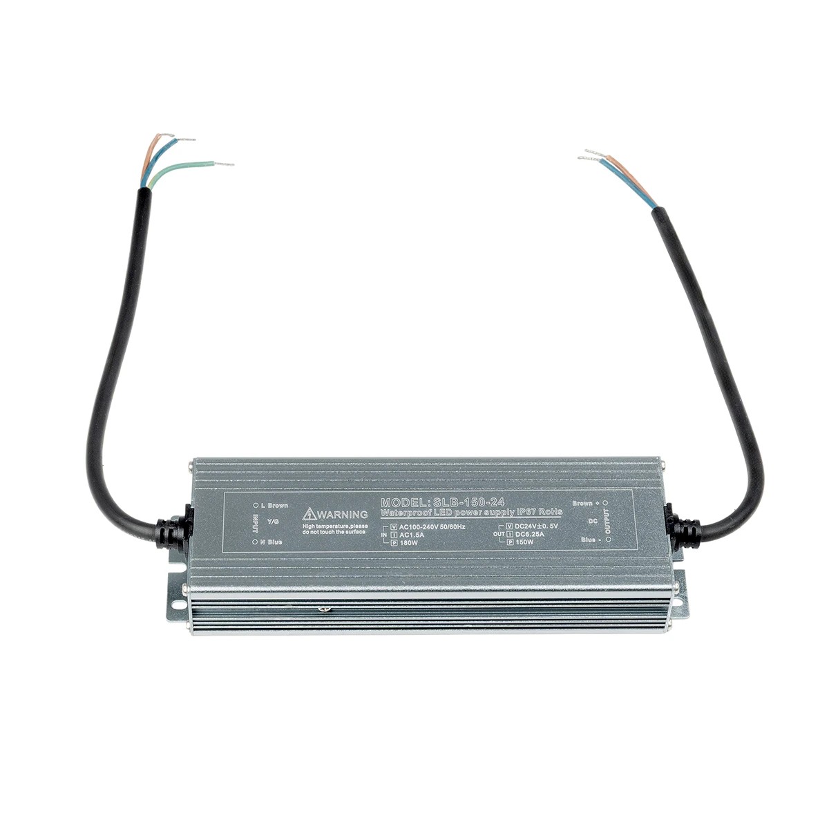 LEDTM® 73063 Μεταλλικό Τροφοδοτικό SELV για Προϊόντα LED 150W 6.25A - AC 220-240V σε DC 24V - Αδιάβροχο IP67 Μ23.5 x Π6 x Υ4cm - 3 Years Warranty - Image 4