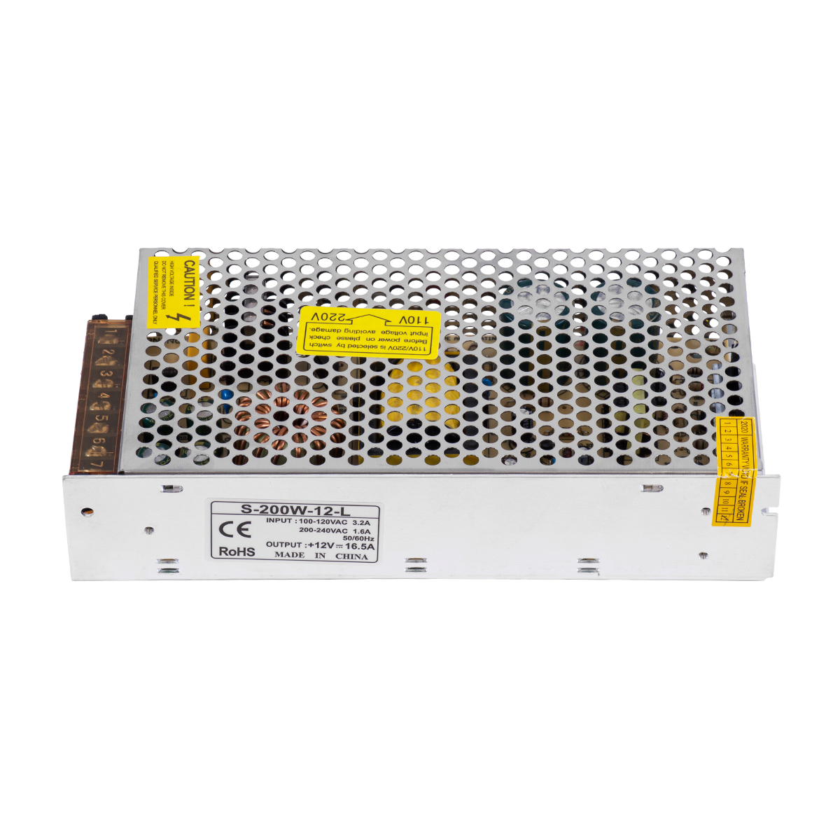 LEDTM® 73091 Μεταλλικό Τροφοδοτικό PELV TRIAC DIMMABLE για Προϊόντα LED 200W 16.66A - AC 220-240V σε DC από 0.5V (0%) σε 12V (100%) - IP20 L20 x W9 x H4.5cm - 3 Χρόνια Εγγύηση - Image 4