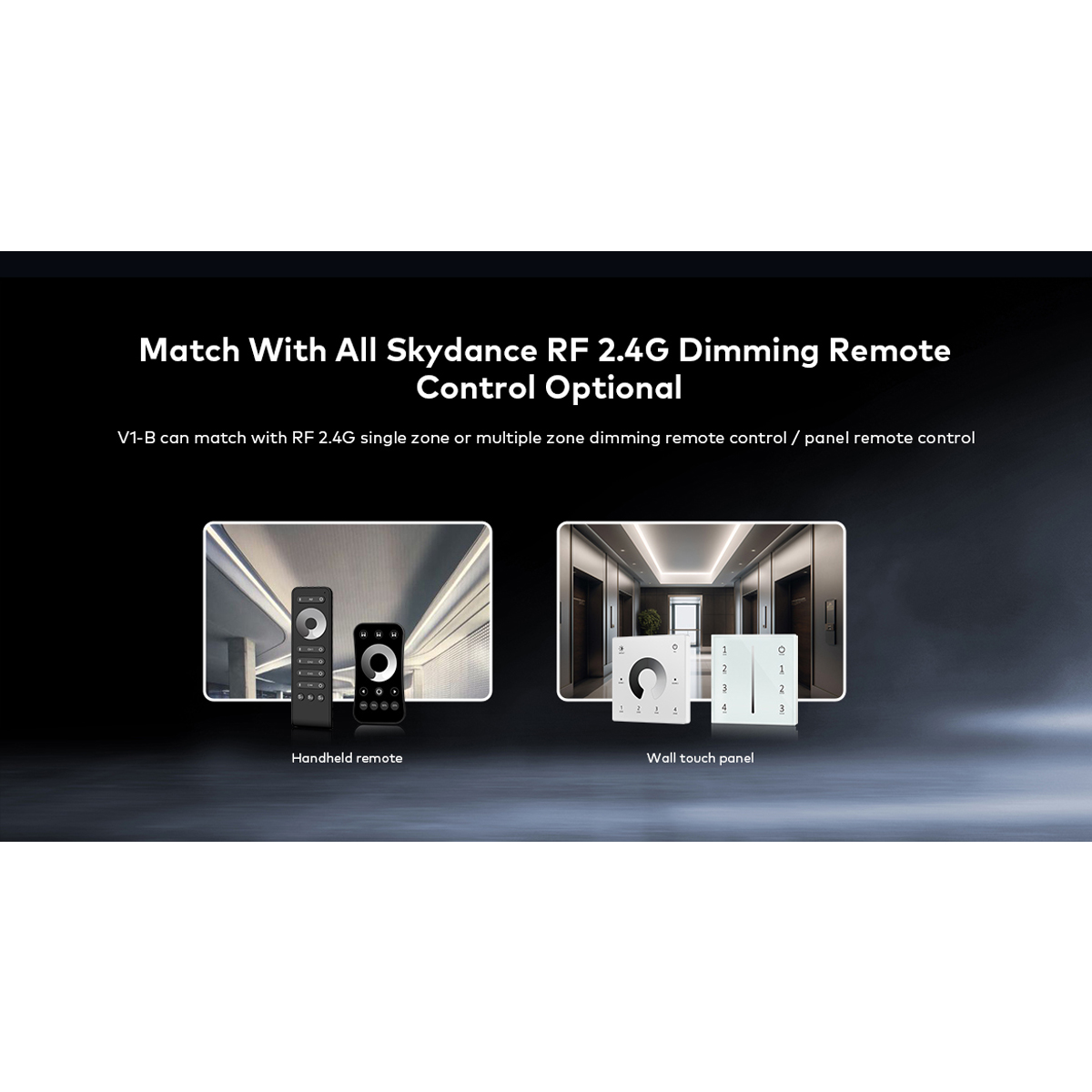 LEDTM® 73116 V1-B SKYDANCE DC RF 2.4Ghz Dimmer Constant Voltage Controller 1 Κανάλι DC 12-24V 1 x 20.5A 480W - Max 20.5A 480W - IP20 Μ9 x Π4 x Υ2.8cm - 5 Χρόνια Εγγύηση - Image 11