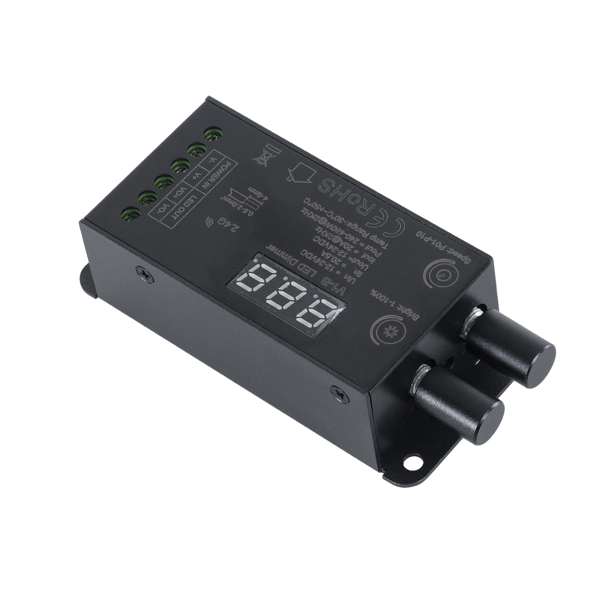 LEDTM® 73116 V1-B SKYDANCE DC RF 2.4Ghz Dimmer Constant Voltage Controller 1 Κανάλι DC 12-24V 1 x 20.5A 480W - Max 20.5A 480W - IP20 Μ9 x Π4 x Υ2.8cm - 5 Χρόνια Εγγύηση - Image 3