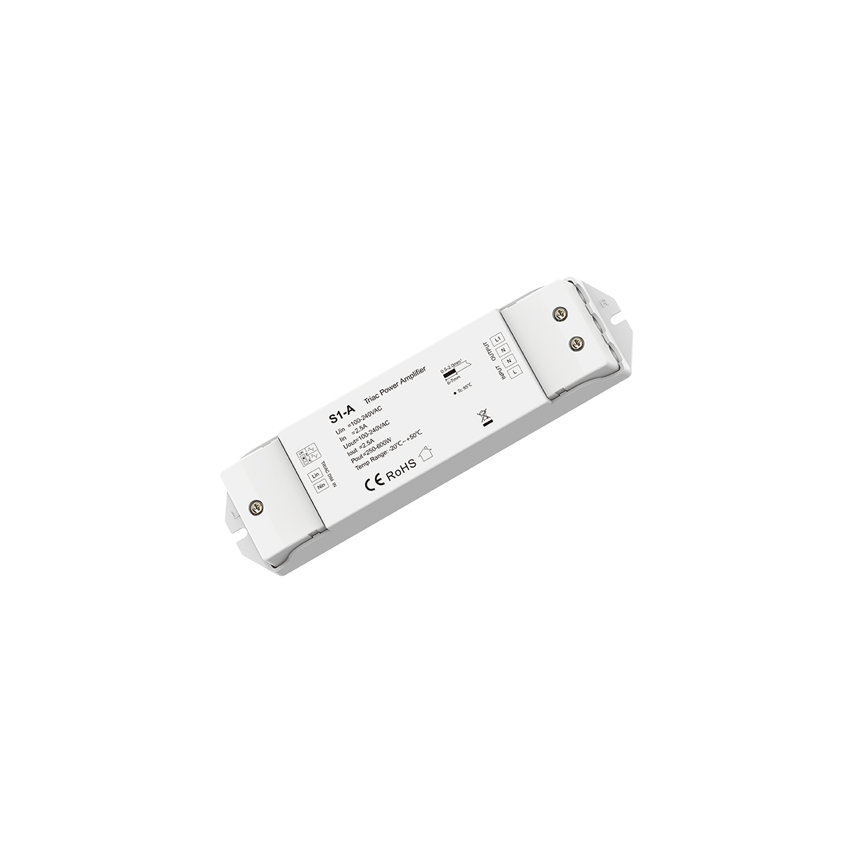 LEDTM® 73128 S1-A SKYDANCE AC Triac Amplifier 1 Κανάλι AC 100-240V 1 x 2.5A 600W - Max 2.5A 600W - IP20 Μ17.5 x Π4.5 x Υ2.5cm - 5 Χρόνια Εγγύηση - Image 6
