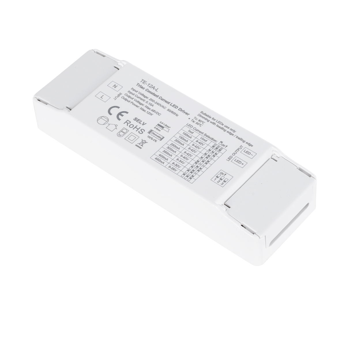 LEDTM® 73132 TE-12A-L SKYDANCE AC Triac Dimmable Constant Current LED Driver 1 Κανάλι AC 200-240V 1 x 0.15A 12W - Max 0.15A 12W - IP20 Μ11.1 x Π3.7 x Υ2cm - 5 Χρόνια Εγγύηση - Image 2