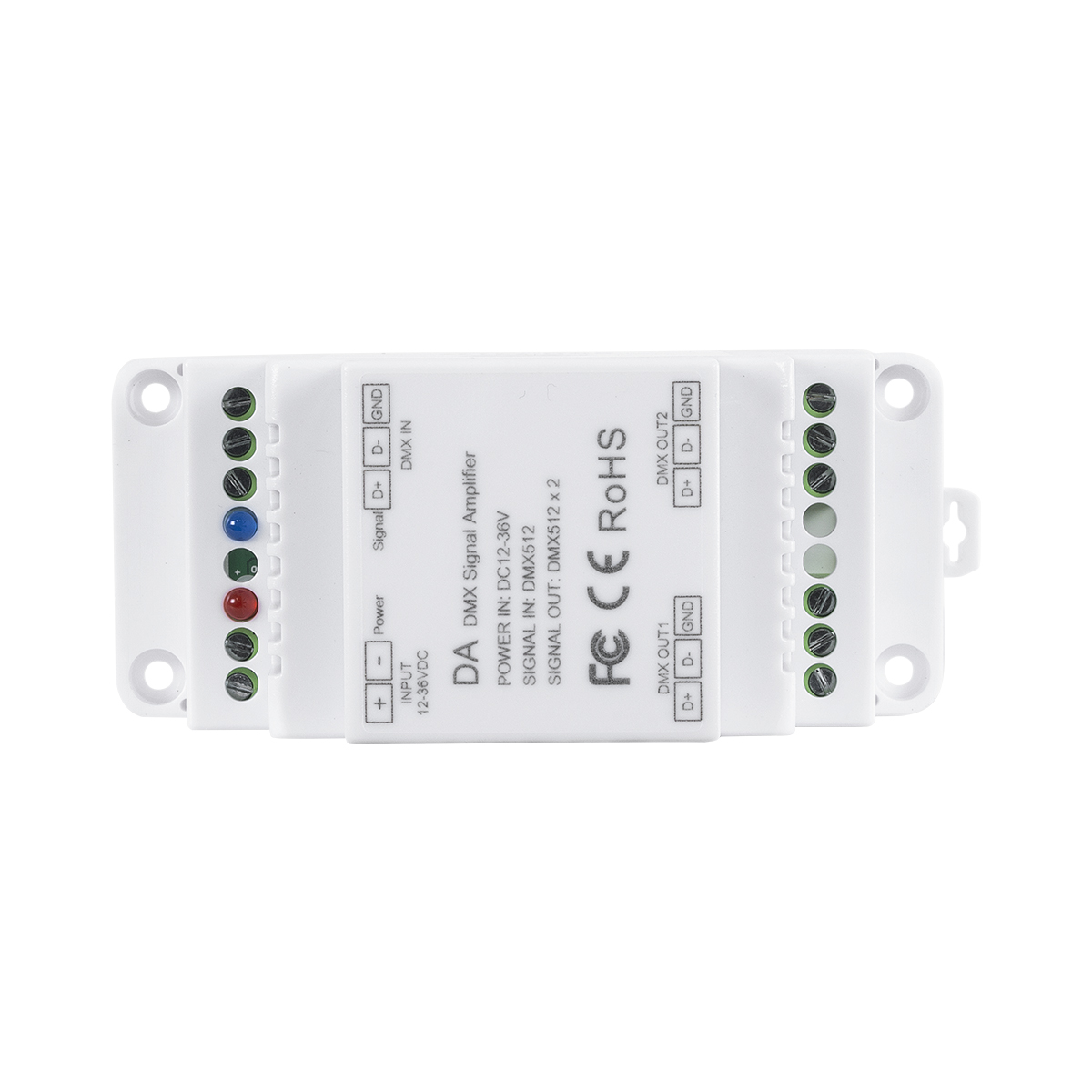 LEDTM® 73137 DA SKYDANCE DC DMX512 Signal Amplifier Din Rail Ράγας 2 Καναλιών DC 12-48V - IP20 Μ11.5 x Π5 x Υ6.5cm - 5 Χρόνια Εγγύηση - Image 3