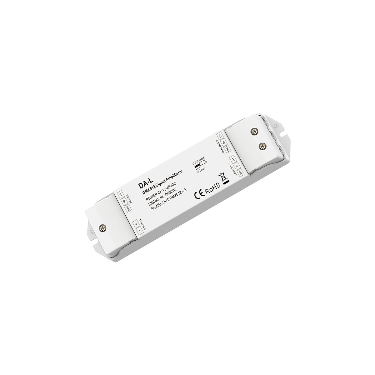 LEDTM® 73138 DA-L SKYDANCE DC DMX512 Signal Amplifier 2 Καναλιών DC 12-48V - IP20 Μ17.5 x Π4.5 x Υ2.5cm - 5 Χρόνια Εγγύηση - Image 6