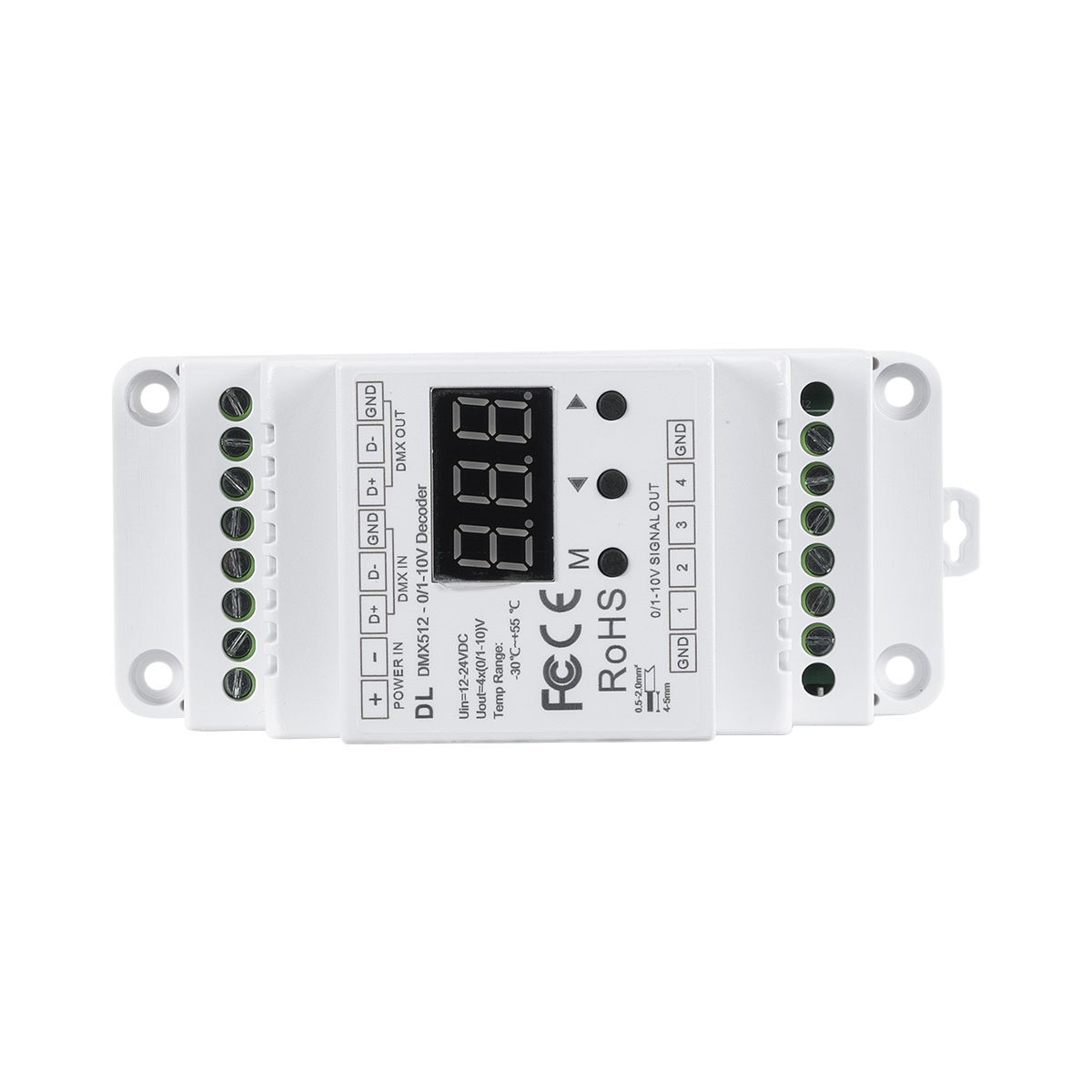 LEDTM® 73139 DL SKYDANCE DC DMX512 Signal Amplifier Din Rail Ράγας 2 Καναλιών DC 12-48V - IP20 Μ11.5 x Π5 x Υ6.5cm - 5 Χρόνια Εγγύηση - Image 3