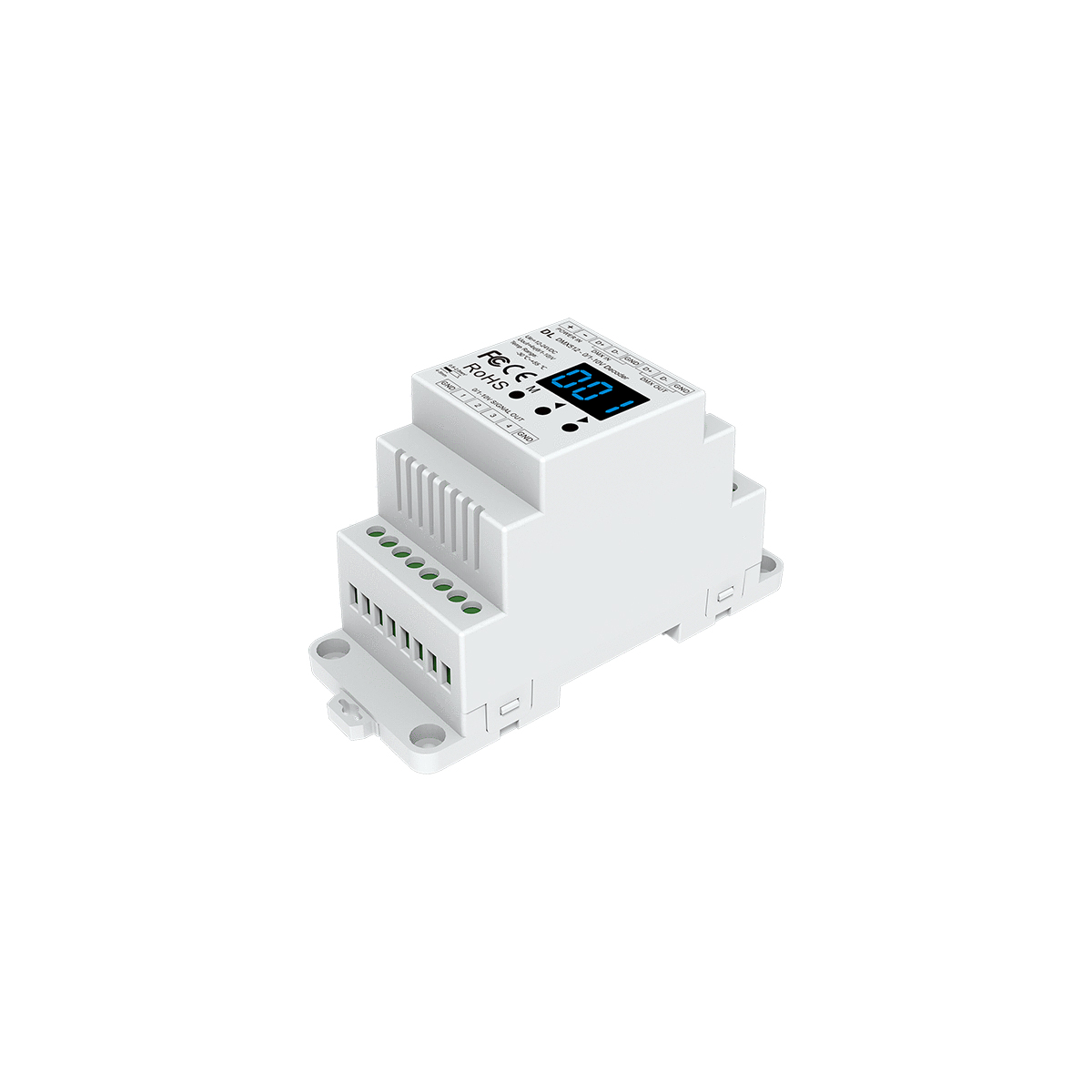 LEDTM® 73139 DL SKYDANCE DC DMX512 Signal Amplifier Din Rail Ράγας 2 Καναλιών DC 12-48V - IP20 Μ11.5 x Π5 x Υ6.5cm - 5 Χρόνια Εγγύηση - Image 7