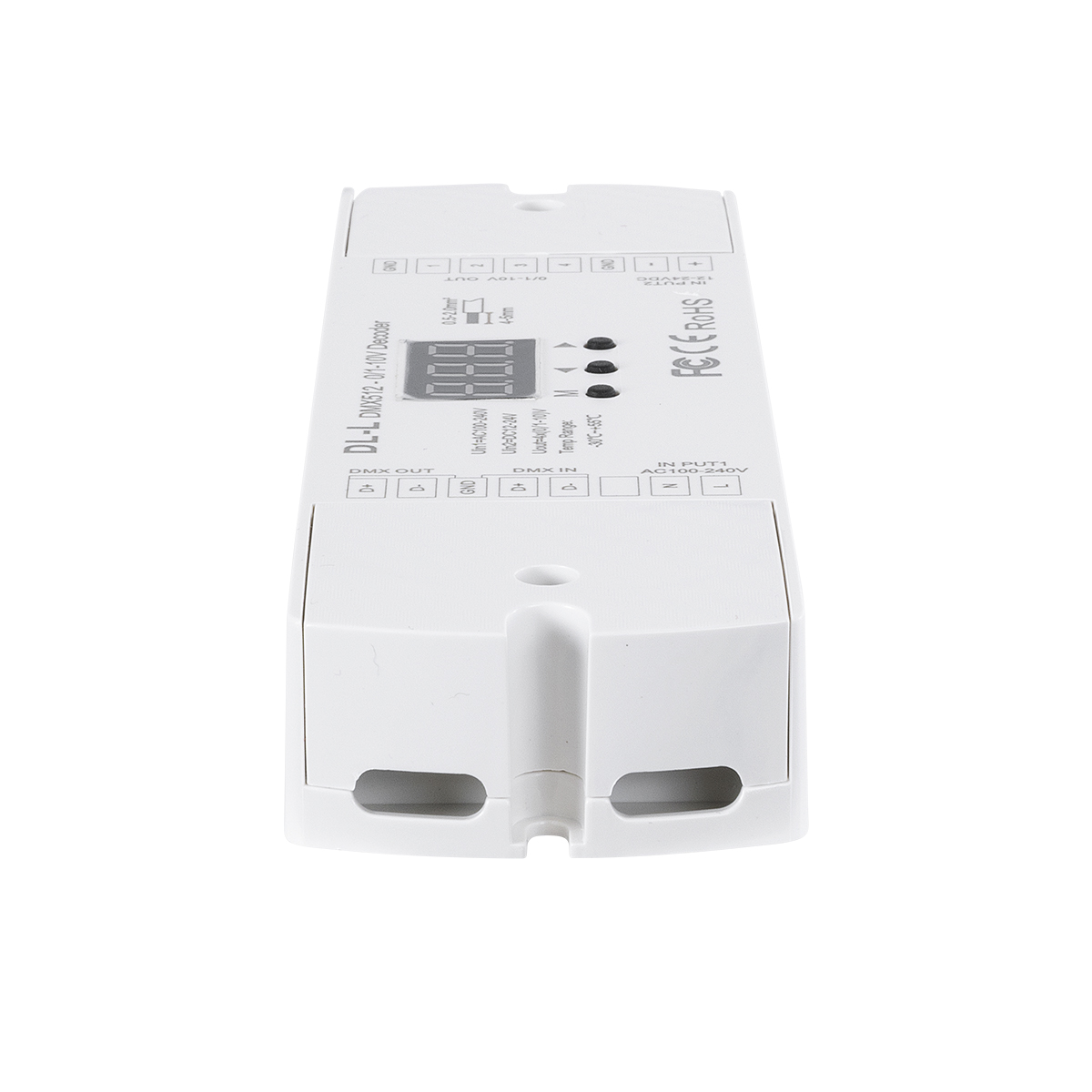 LEDTM® 73140 DL-L SKYDANCE AC DMX512 to 0/1-10V Converter / Decoder 4 Καναλιών - 2 Inputs DC 12-24V ή AC 100-240V - IP20 Μ17 x Π5 x Υ2.5cm - 5 Χρόνια Εγγύηση - Image 5