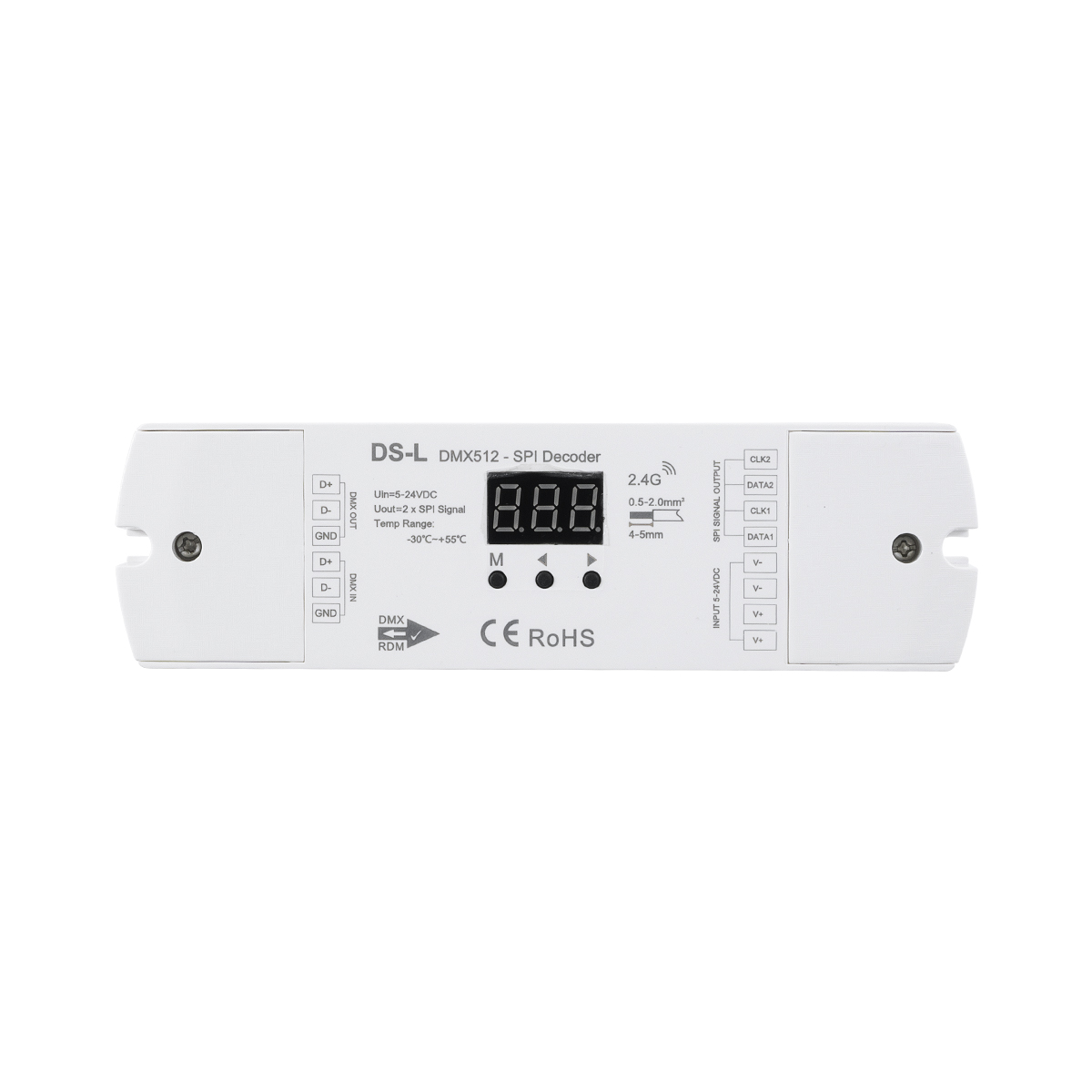 LEDTM® 73142 DS-L SKYDANCE DC RF 2.4Ghz DMX512 to SPI Decoder DC 5-24V - IP20 Μ17 x Π5 x Υ2.5cm - 5 Χρόνια Εγγύηση - Image 3
