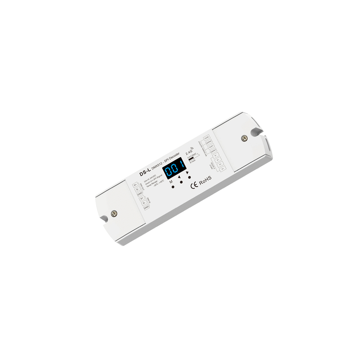 LEDTM® 73142 DS-L SKYDANCE DC RF 2.4Ghz DMX512 to SPI Decoder DC 5-24V - IP20 Μ17 x Π5 x Υ2.5cm - 5 Χρόνια Εγγύηση - Image 6