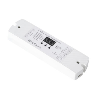 Alternative view of LEDTM® 73145 D4C-L SKYDANCE DC DMX512 Constant Current & RDM Decoder 4 Καναλιών DC 12-48V 4 x 0.5A 22.5W - Max 2A 90W - IP20  Μ17 x Π5 x Υ2.5cm - 5 Χρόνια Εγγύηση