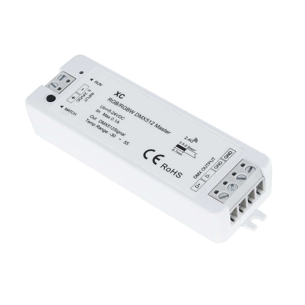 LEDTM® 73157 XC SKYDANCE DC RF 2.4Ghz DMX512 Master Digital DC 5-24V - IP20 Μ10.5 x Π3.5 x Υ2cm - 5 Χρόνια Εγγύηση - Image 2