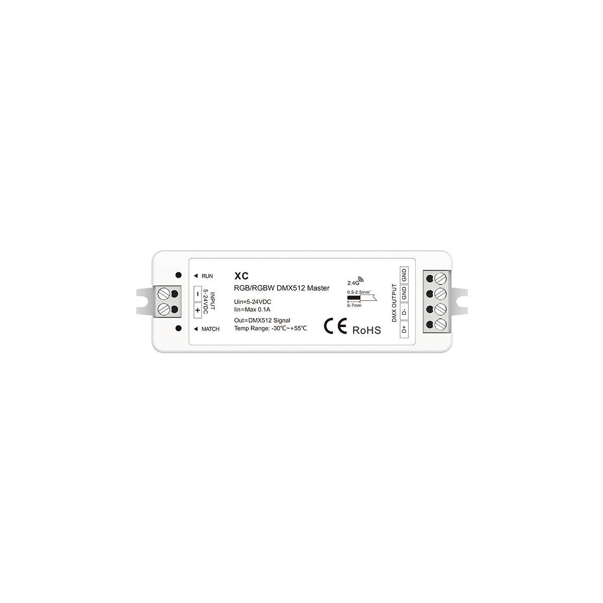 LEDTM® 73157 XC SKYDANCE DC RF 2.4Ghz DMX512 Master Digital DC 5-24V - IP20 Μ10.5 x Π3.5 x Υ2cm - 5 Χρόνια Εγγύηση - Image 7