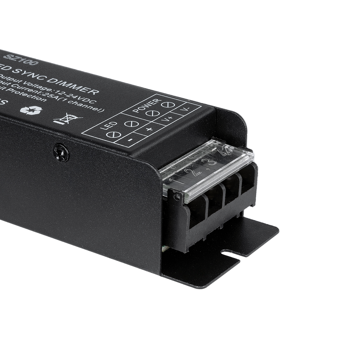 LEDTM® DIMMERIO 73311 Σετ Dimmer με RF Ασύρματο Χειριστήριο με 1 x 25A 600W Κανάλι DC 12-24V 25A 600W Max IP20 - RF2.4Ghz SYNC - Μ12.7 x Π4 x Υ3.2cm - 2 Χρόνια Εγγύηση - Image 5