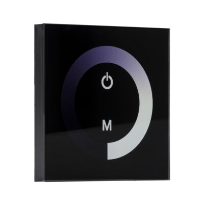 Alternative view of LEDTM® DIMTOUCH 73318 Dimmer Τοίχου με Touch Panel με 1 x 12A 288W Κανάλι DC 12-24V 12A 288W Max IP20 - Μ9 x Π9 x Υ3.5cm - 2 Χρόνια Εγγύηση