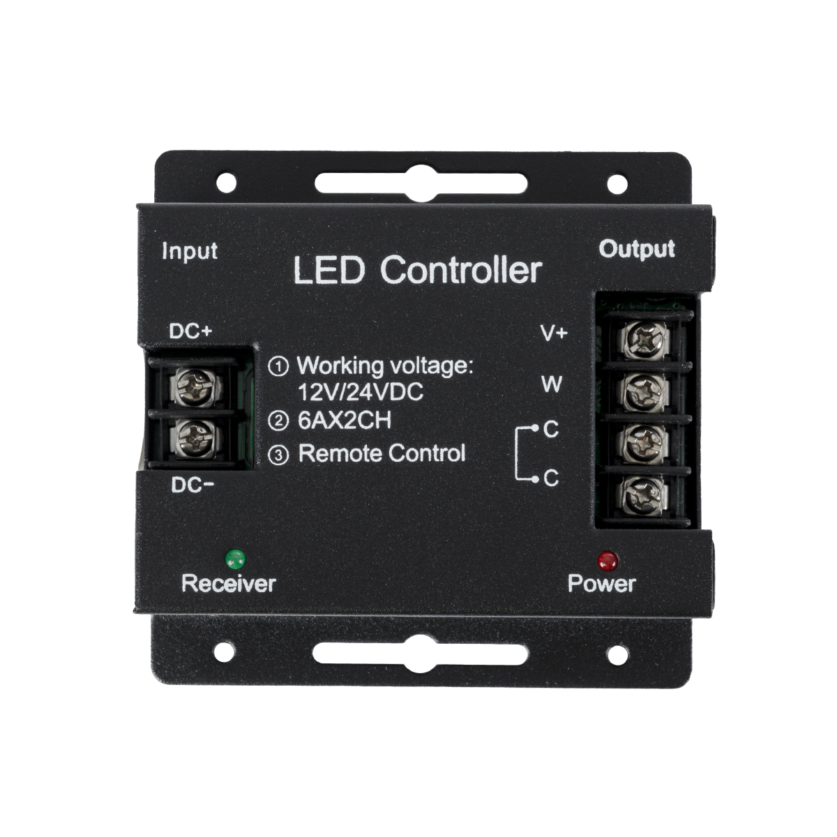 LEDTM® CCTCONTROLLER 73351 Σετ Dimmer / Controller με RF Ασύρματο Χειριστήριο με 2 x 6A 144W Κανάλια DC 12-24V 12A 288W Max IP20 - RF2.4Ghz SYNC - Μ8.3 x Π8.3 x Υ3.2cm - 2 Χρόνια Εγγύηση - Image 3