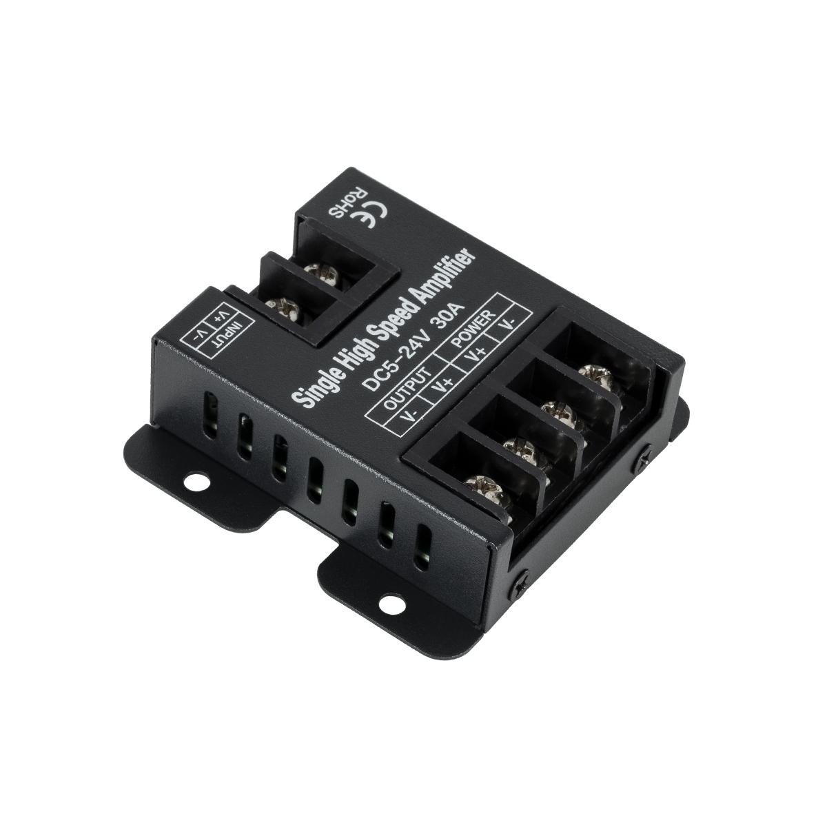 LEDTM® AMPLIFIER 73396 DC Ενισχυτής Ισχύος & Σήματος Υψηλής Ταχύτητας με 1 x 30A 720W Κανάλια DC 5-24V Max IP20 - Μ6.3 x Π6.7 x Υ2cm - 3 Χρόνια Εγγύηση - Image 2