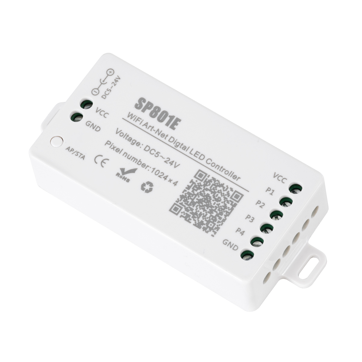 LEDTM® 73415 SP801E Ασύρματος WiFi Art-Net LED FULL COLOR Magic Digital Pixel Controller iOS/Android για LED Digital Πολύχρωμα και Μονόχρωμα Προϊόντα DC 5-24V 4 x 1024 IC Max - Image 2