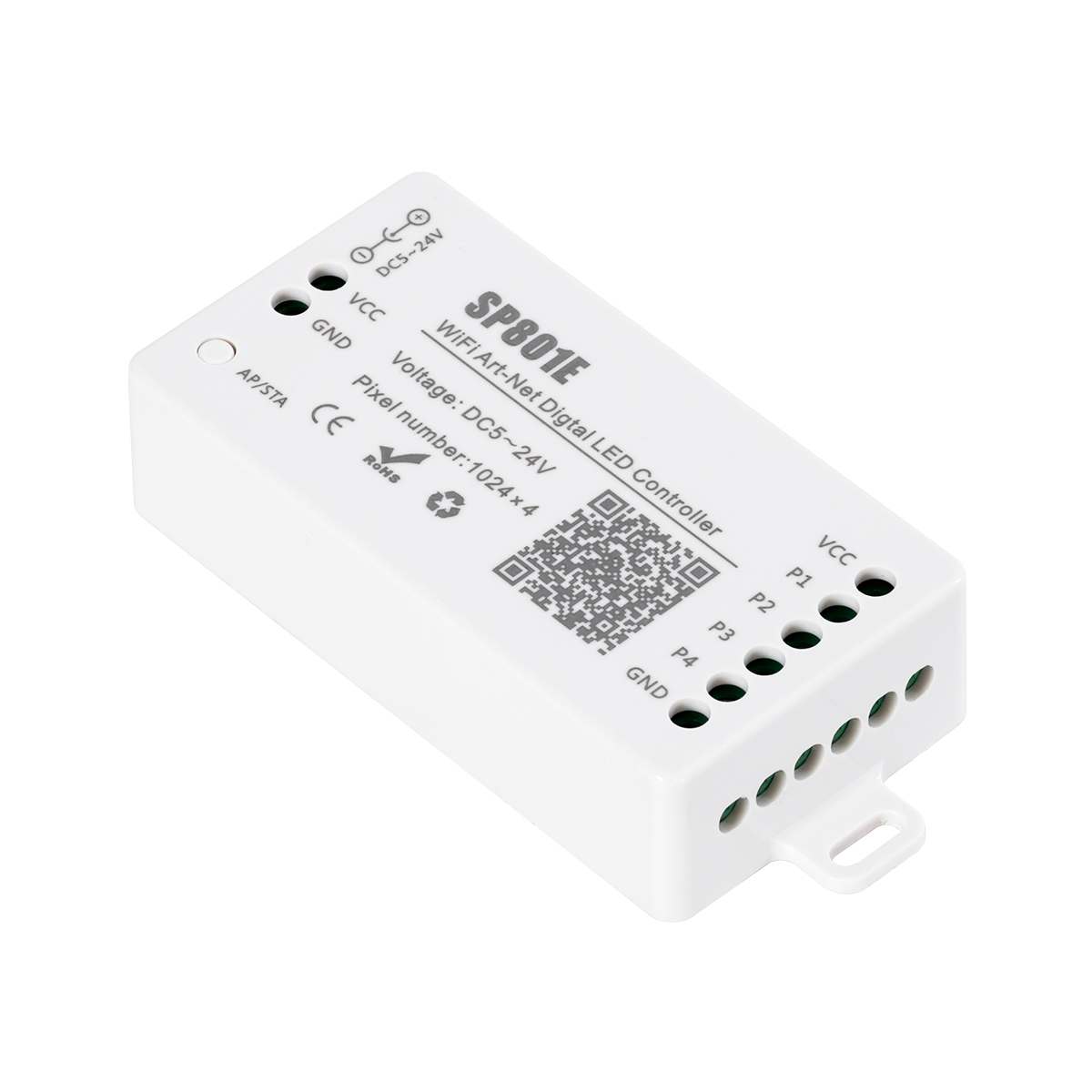 LEDTM® 73415 SP801E Ασύρματος WiFi Art-Net LED FULL COLOR Magic Digital Pixel Controller iOS/Android για LED Digital Πολύχρωμα και Μονόχρωμα Προϊόντα DC 5-24V 4 x 1024 IC Max - Image 3