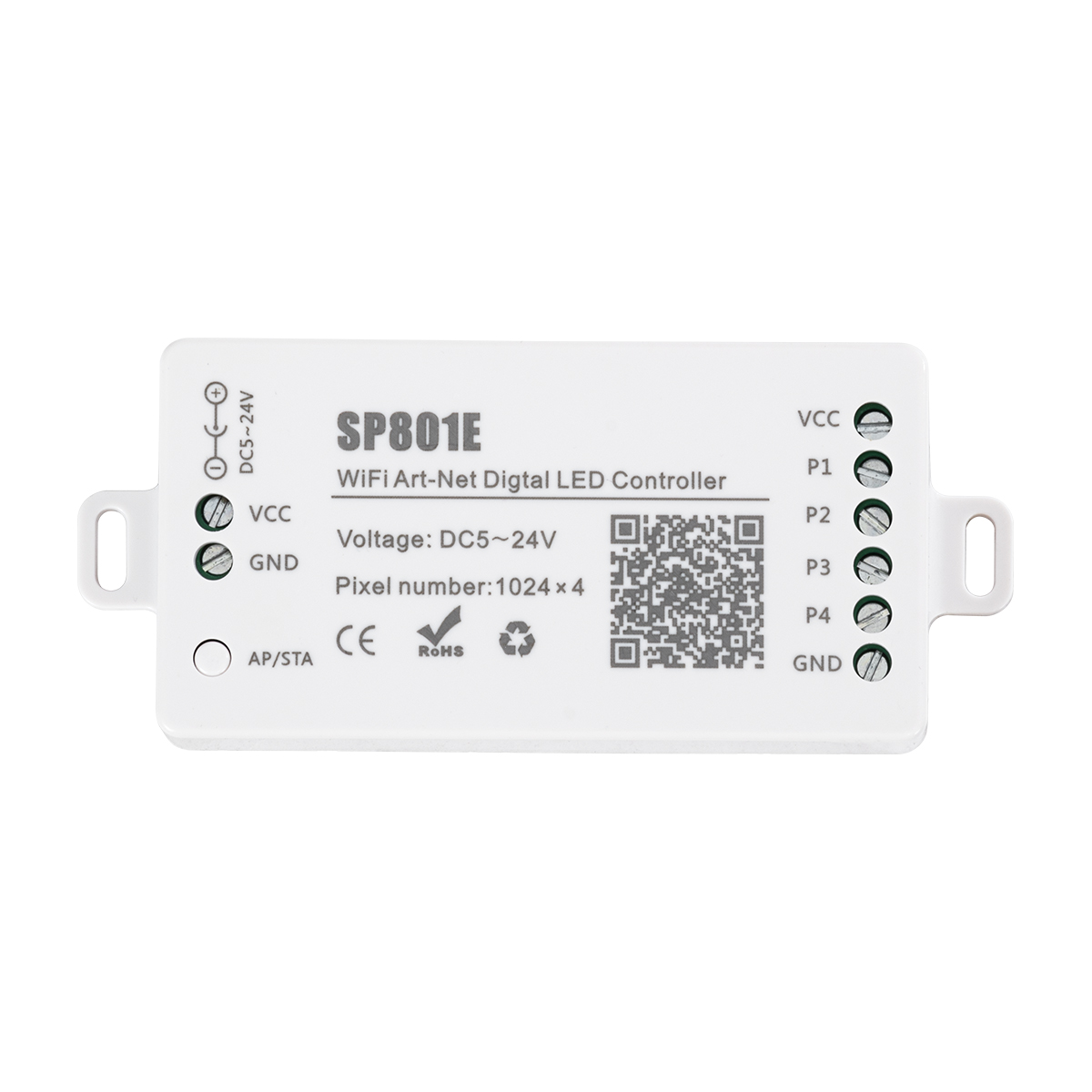 LEDTM® 73415 SP801E Ασύρματος WiFi Art-Net LED FULL COLOR Magic Digital Pixel Controller iOS/Android για LED Digital Πολύχρωμα και Μονόχρωμα Προϊόντα DC 5-24V 4 x 1024 IC Max - Image 4