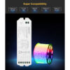 LEDTM® 73422 LS2 Mi-BOXER DC RF 2.4Ghz 5 in 1 Dimmer High Speed Controller / Dimmer 5 Καναλιών DC 12-24V 5 x 3A 72W - Max 15A 360W - IP20 RGBW+WW Μ13 x Π5 x Υ2.5cm - 5 Years Warranty - Image 8