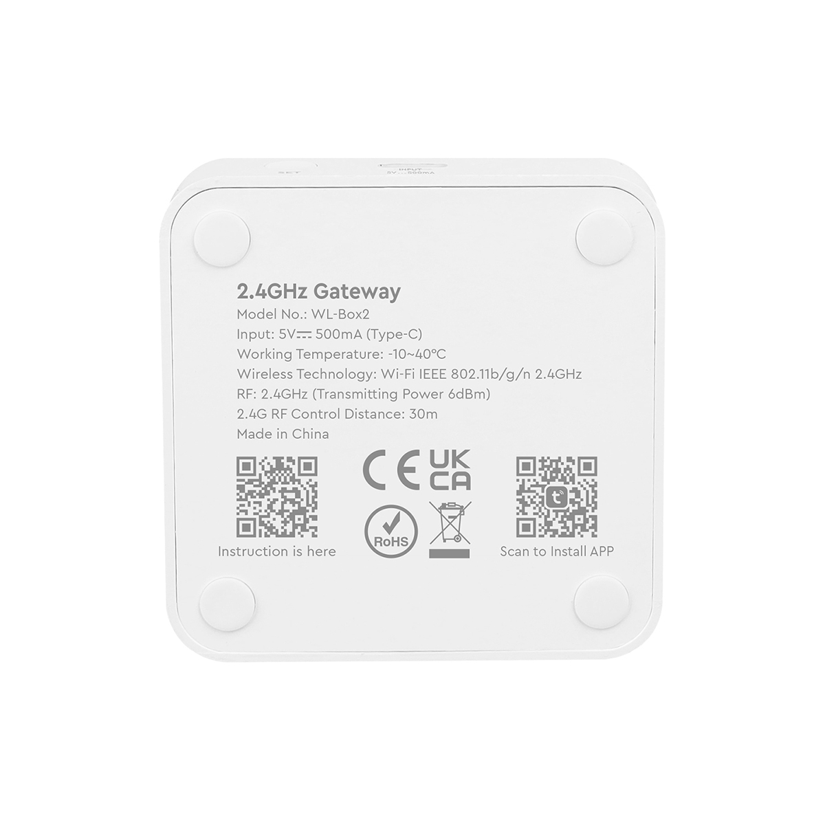 LEDTM® 73436 WL-BOX2 Mi-BOXER Smart Gateway Bridge Adapter WiFi to RF 2.4Ghz - Tuya Smart APP - USB Type-C DC 5V - IP20 Μ6.4 x Π6.4 x Υ1.5cm - 5 Years Warranty - Image 6