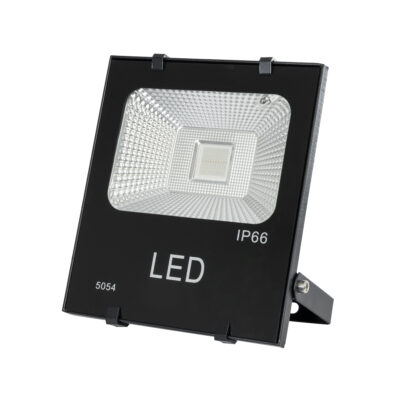Alternative view of LEDTM® RGBFLOOD 75601 Προβολέας με IR Ασύρματο Χειριστήριο LED 30W 1950lm 120° AC 220-240V Αδιάβροχο IP66 Πολύχρωμο RGB Dimmable - COB Chip - Μαύρο Ματ - Μ17 x Π4.5 x Υ20cm - 2 Χρόνια Εγγύηση