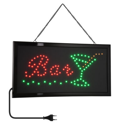 Alternative view of LEDTM® 75690 Φωτιστικό Ταμπέλα LED Σήμανσης BAR WITH COCTAIL με Πρίζα AC 230V Μ48xΠ25xΥ2cm