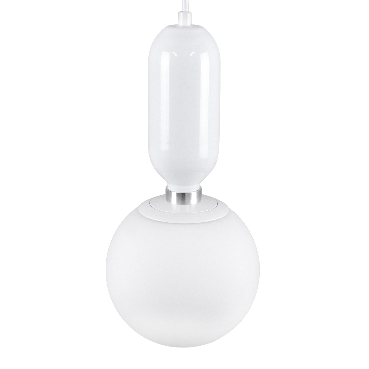 LEDTM® MAVERICK 00944 Μοντέρνο Κρεμαστό Φωτιστικό Οροφής με Ντουί 1 x E27 AC 220-240V IP20 - Λευκό - Μ15 x Π15 x Υ33cm - Image 6