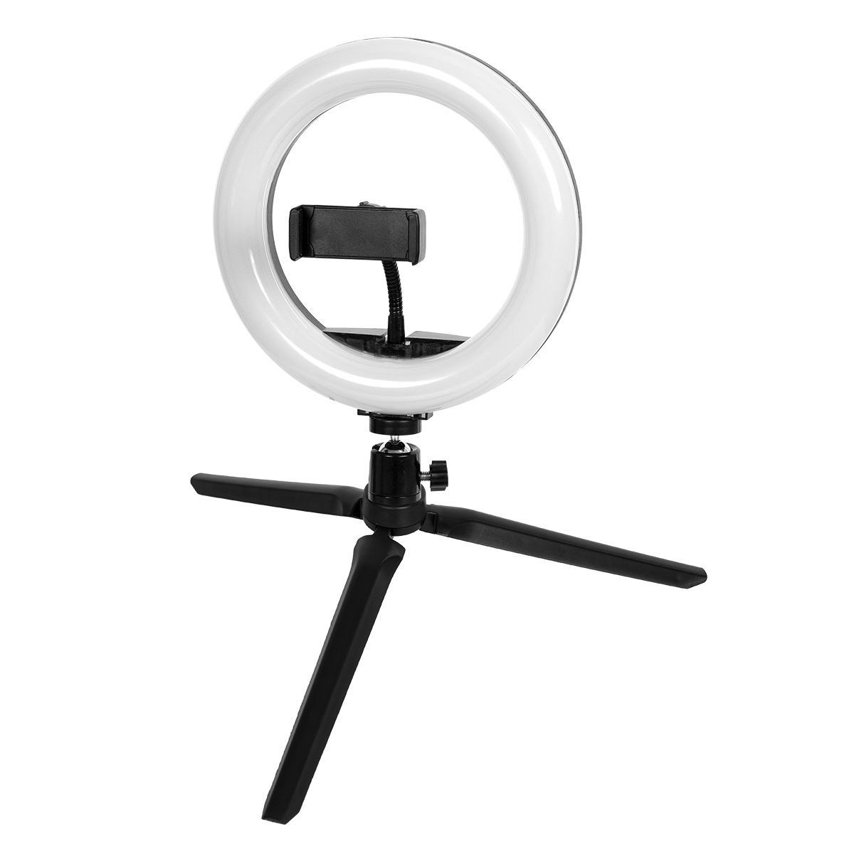 LEDTM® 75800 Professional Digital Ring Light Φ20cm LED SMD 20W 2000lm 180° DC 5V με Καλώδιο Τροφοδοσίας USB - Ενσωματωμένο Χειριστήριο Εναλλαγής Χρωμάτων & 1 Βάση Τηλεφώνου - Πολύχρωμο RGBW+WW Dimmable - Image 7