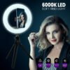 LEDTM® 75802 Professional Digital Ring Light Φ30cm LED SMD 40W 4000lm 180° DC 5V με Καλώδιο Τροφοδοσίας USB - Ενσωματωμένο Χειριστήριο Εναλλαγής Χρωμάτων & 1 Βάση Τηλεφώνου - Πολύχρωμο RGBW+WW Dimmable - Image 10