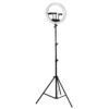 LEDTM® 75804 Professional Digital Ring Light Φ36cm LED SMD 50W 5000lm 180° AC 230V με Καλώδιο Τροφοδοσίας Πρίζας - Ασύρματο Χειριστήριο RF 2.4Ghz Εναλλαγής Χρωμάτων & 3 Βάσεις Τηλεφώνου - Πολύχρωμο RGBW+WW Dimmable - Image 6