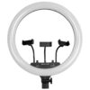 LEDTM® 75805 Professional Digital Ring Light Φ46cm LED SMD 70W 7000lm 180° AC 230V με Καλώδιο Τροφοδοσίας Πρίζας - Ασύρματο Χειριστήριο RF 2.4Ghz Εναλλαγής Χρωμάτων & 3 Βάσεις Τηλεφώνου - Πολύχρωμο RGBW+WW Dimmable - Image 3