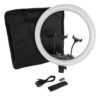 LEDTM® 75805 Professional Digital Ring Light Φ46cm LED SMD 70W 7000lm 180° AC 230V με Καλώδιο Τροφοδοσίας Πρίζας - Ασύρματο Χειριστήριο RF 2.4Ghz Εναλλαγής Χρωμάτων & 3 Βάσεις Τηλεφώνου - Πολύχρωμο RGBW+WW Dimmable - Image 6