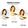LEDTM® 75808 Professional Digital Ring Light Φ9cm LED SMD 10W 1000lm 180° DC 5V με Καλώδιο Τροφοδοσίας USB - Ενσωματωμένο Χειριστήριο Εναλλαγής Χρωμάτων & 1 Βάση Τηλεφώνου - CCT Θερμό Λευκό 3000K - Φυσικό Λευκό 4500K - Ψυχρό Λευκό 6000K Dimmable Λευκό - Image 6