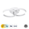 LEDTM® EVA 61068 Μοντέρνο Φωτιστικό Οροφής LED 16W 1920lm 300° AC 220-240V IP20 Ρυθμιζόμενο Λευκό CCT με On/Off 2700K/4500K/6000K - Lumileds SMD Chip - Λευκό Ματ - Μ33 x Π21 x Υ7cm - 3 Χρόνια Εγγύηση - Image 2