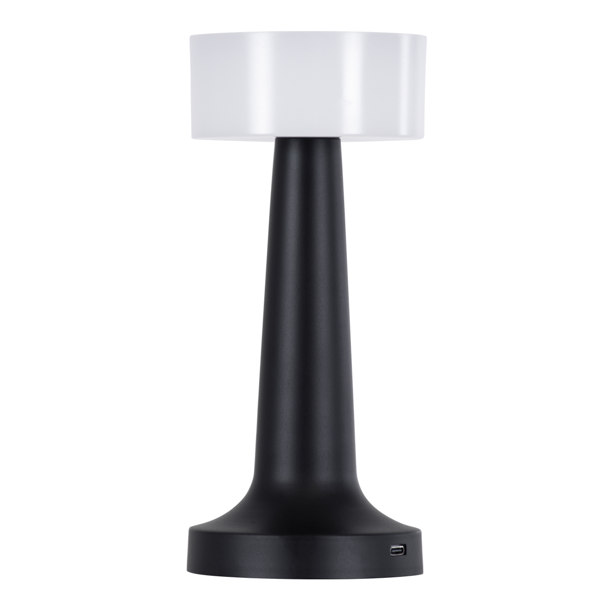LEDTM® NANNA 76472 Επαναφορτιζόμενο Επιτραπέζιο Φωτιστικό Πορτατίφ LED 1.5W 105lm 120° DC 5V IP44 CCT Ultra Θερμό 1500K - Φυσικό Λευκό 4500K - Ψυχρό Λευκό 6000K Dimmable Μαύρο & Λευκό Πλαστικό - Μ9 x Π9 x Υ21cm - 2 Χρόνια Εγγύηση - Image 3