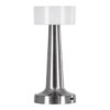 LEDTM® NANNA 76473 Επαναφορτιζόμενο Επιτραπέζιο Φωτιστικό Πορτατίφ LED 1.5W 105lm 120° DC 5V IP44 CCT Ultra Θερμό 1500K - Φυσικό Λευκό 4500K - Ψυχρό Λευκό 6000K Dimmable Ασημί & Λευκό Πλαστικό - Μ9 x Π9 x Υ21cm - 2 Χρόνια Εγγύηση - Image 3