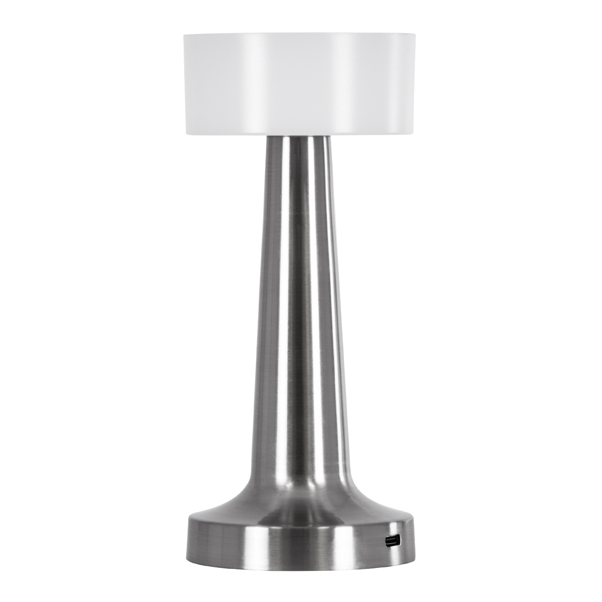 LEDTM® NANNA 76473 Επαναφορτιζόμενο Επιτραπέζιο Φωτιστικό Πορτατίφ LED 1.5W 105lm 120° DC 5V IP44 CCT Ultra Θερμό 1500K - Φυσικό Λευκό 4500K - Ψυχρό Λευκό 6000K Dimmable Ασημί & Λευκό Πλαστικό - Μ9 x Π9 x Υ21cm - 2 Χρόνια Εγγύηση - Image 3