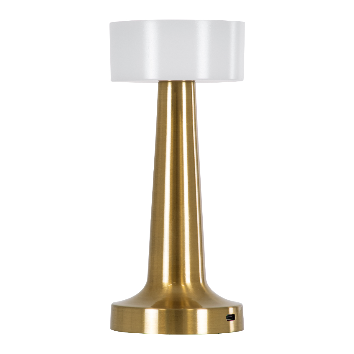 LEDTM® NANNA 76475 Επαναφορτιζόμενο Επιτραπέζιο Φωτιστικό Πορτατίφ LED 1.5W 105lm 120° DC 5V IP44 CCT Ultra Θερμό 1500K - Φυσικό Λευκό 4500K - Ψυχρό Λευκό 6000K Dimmable Χρυσό & Λευκό Πλαστικό - Μ9 x Π9 x Υ21cm - 2 Χρόνια Εγγύηση - Image 3
