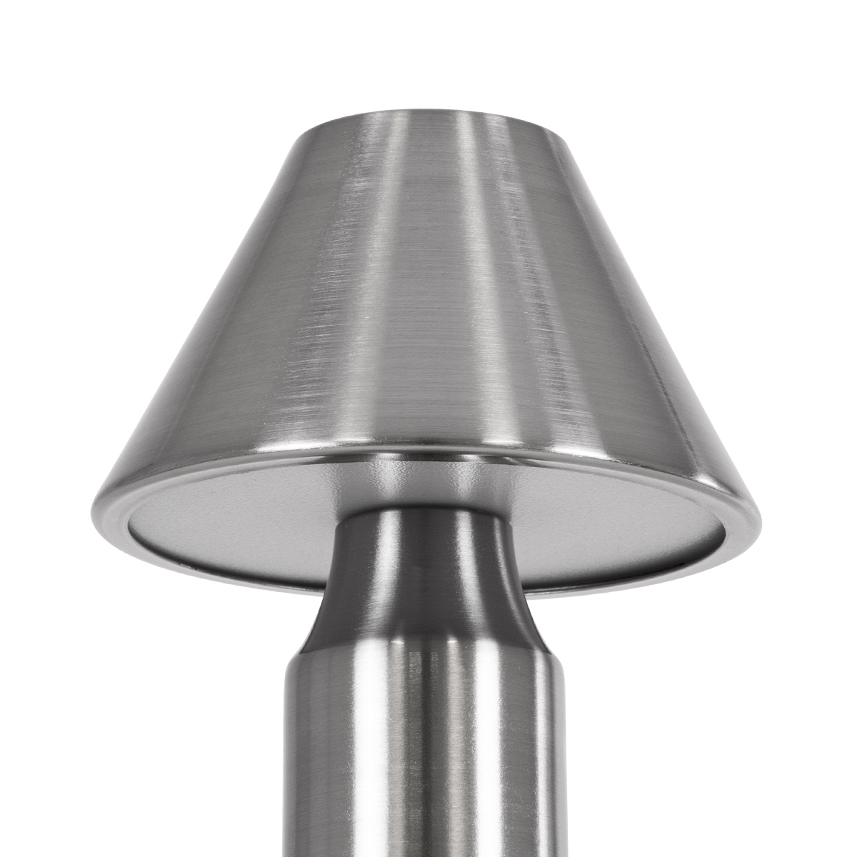 LEDTM® LUNNA 76478 Επαναφορτιζόμενο Επιτραπέζιο Φωτιστικό Πορτατίφ LED 1.5W 105lm 120° DC 5V IP44 CCT Ultra Θερμό 1500K - Φυσικό Λευκό 4500K - Ψυχρό Λευκό 6000K Dimmable Ασημί Πλαστικό - Μ9 x Π9 x Υ23cm - 2 Χρόνια Εγγύηση - Image 7