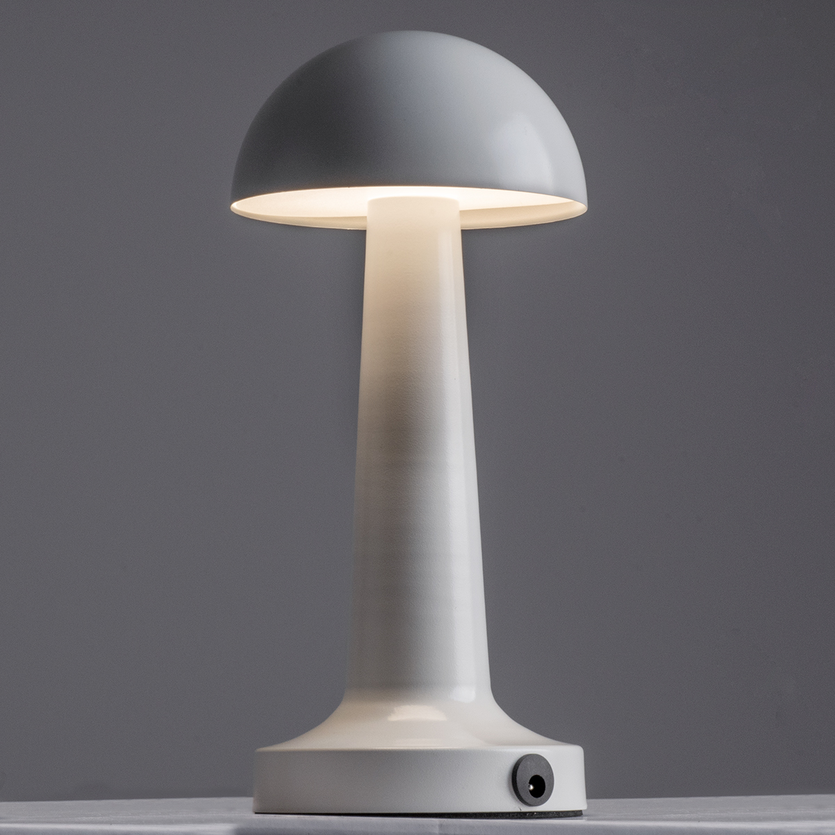 LEDTM® COCO 76508 Επαναφορτιζόμενο Επιτραπέζιο Φωτιστικό Πορτατίφ LED 1.5W 105lm 120° DC 5V IP44 Θερμό Λευκό 2700K Dimmable Λευκό Αλουμίνιο - Μ10 x Π10 x Υ22cm - 2 Xρόνια Εγγύηση - Image 3