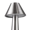 LEDTM® MOLLY 76516 Επαναφορτιζόμενο Επιτραπέζιο Φωτιστικό Πορτατίφ LED 1.5W 105lm 120° DC 5V IP44 Θερμό Λευκό 2700K Dimmable Ασημί Αλουμίνιο - Μ10 x Π10 x Υ23cm - 2 Xρόνια Εγγύηση - Image 8