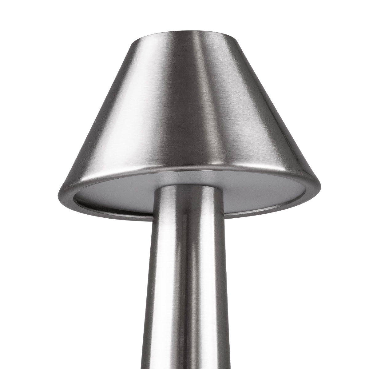 LEDTM® MOLLY 76516 Επαναφορτιζόμενο Επιτραπέζιο Φωτιστικό Πορτατίφ LED 1.5W 105lm 120° DC 5V IP44 Θερμό Λευκό 2700K Dimmable Ασημί Αλουμίνιο - Μ10 x Π10 x Υ23cm - 2 Xρόνια Εγγύηση - Image 8