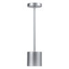 LEDTM® JOJO 76521 Επαναφορτιζόμενο Επιτραπέζιο Φωτιστικό Πορτατίφ LED 1.5W 105lm 120° DC 5V IP44 CCT Ultra Θερμό 1500K - Φυσικό Λευκό 4500K - Ψυχρό Λευκό 6000K Dimmable Ασημί Αλουμίνιο - Μ8 x Π8 x Υ34cm - 2 Χρόνια Εγγύηση - Image 3