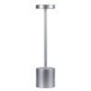 LEDTM® JOJO 76521 Επαναφορτιζόμενο Επιτραπέζιο Φωτιστικό Πορτατίφ LED 1.5W 105lm 120° DC 5V IP44 CCT Ultra Θερμό 1500K - Φυσικό Λευκό 4500K - Ψυχρό Λευκό 6000K Dimmable Ασημί Αλουμίνιο - Μ8 x Π8 x Υ34cm - 2 Χρόνια Εγγύηση - Image 4