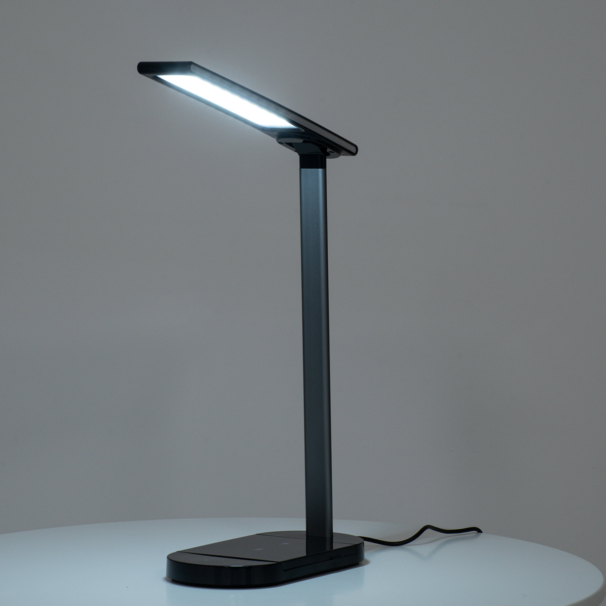 LEDTM® ONO 76530 Μοντέρνο Επιτραπέζιο Φωτιστικό Γραφείου με Ασύρματη Φόρτιση 10W 2A LED 5W 500lm 180° DC 5V με USB IP20 Ρυθμιζόμενο Λευκό CCT με Αφή 2700K/4500K/6000K Dimmable - Sanan SMD Chip - Μαύρο - Μ25 x Π10.5 x Υ35.5cm - 2 Χρόνια Εγγύηση - Image 13